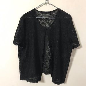 Two black crochet cardigan bundle pack
